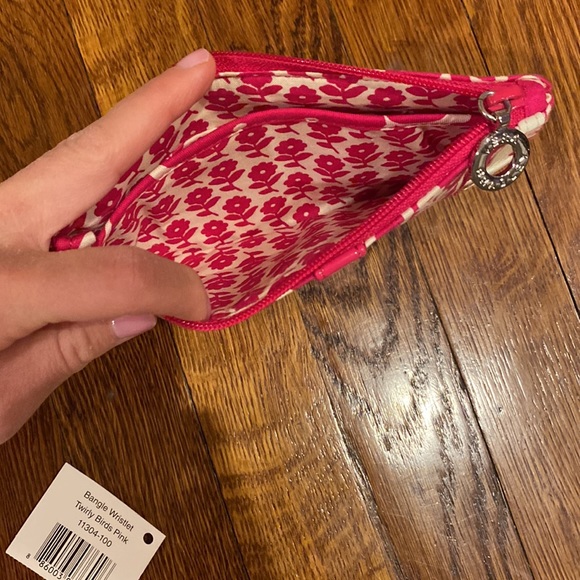 Vera Bradley TWIRLY BIRDS Bangle Wristlet Handbag - Picture 3 of 4
